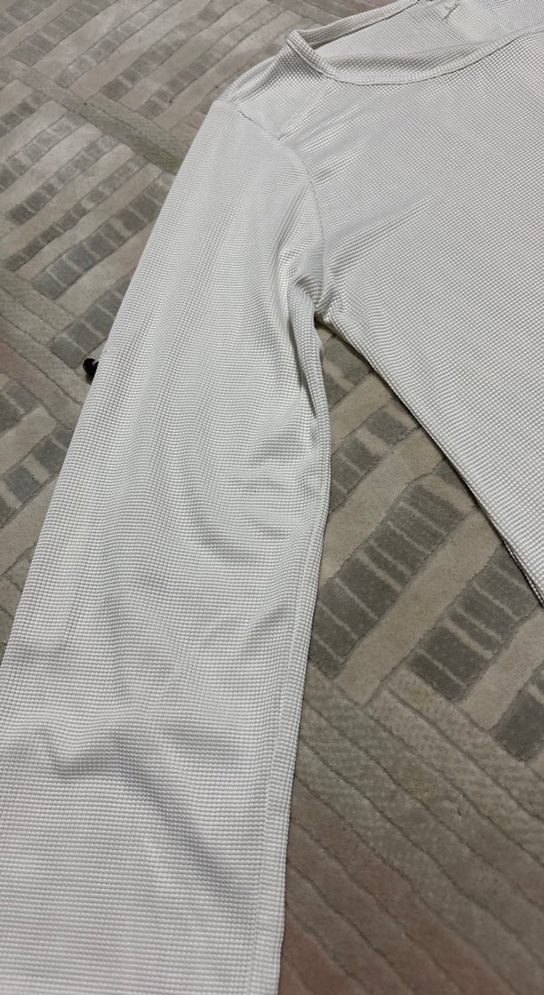 Kadın Beyaz Uzun Kollu Düğmeli Gömlek - Görsel 3