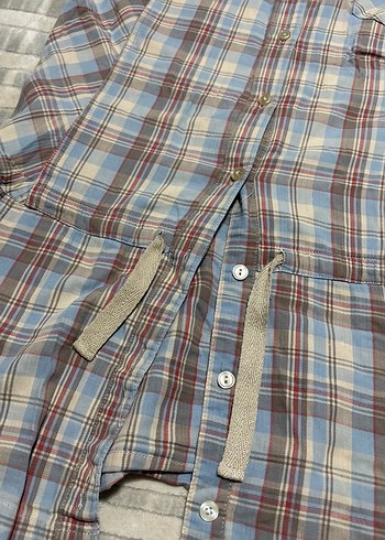 Kadın Ekose Kısa Kollu Gömlek - Görsel 3