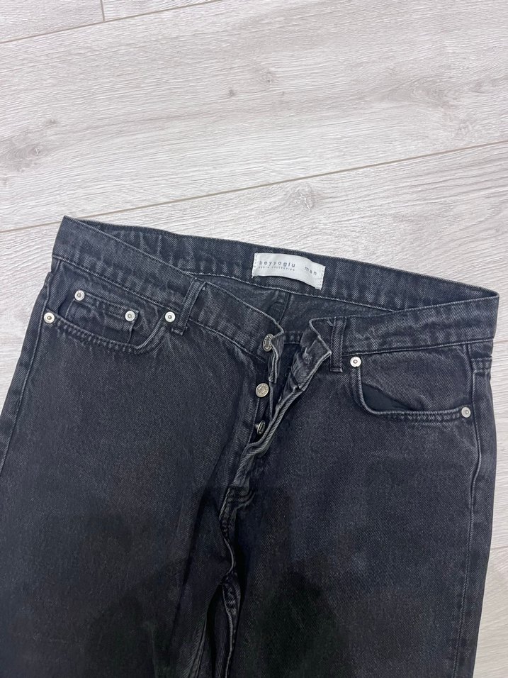 Siyah Regular Fit  Denim Jean - Görsel 2