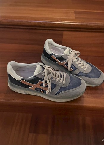 Gri Bağcıklı Tie-Dye Erkek Spor Ayakkabı - Görsel 2