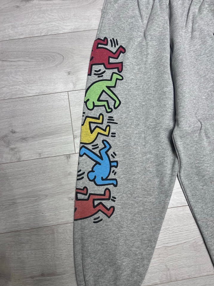 Gri Baskılı Rahat Eşofman Altı - Görsel 2