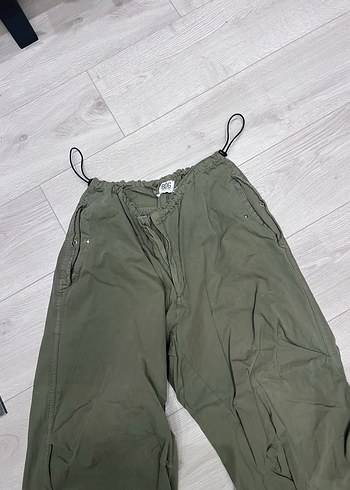 Haki  Bol Kesim Pantolon - Görsel 2