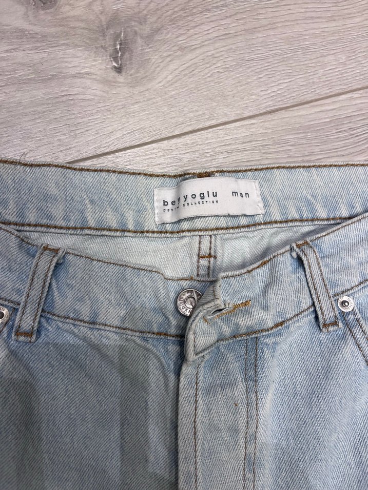 erkek Mavi Denim Regular Fit Jean - Görsel 2