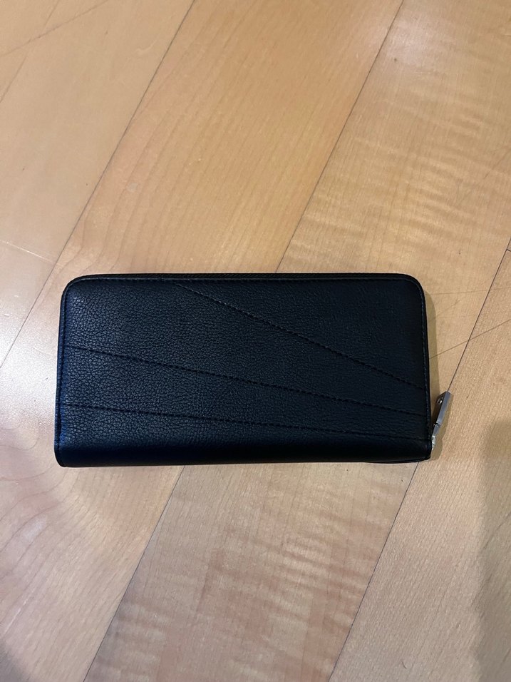 Fermuarlı Siyah Deri Kadın Cüzdanı - Görsel 5