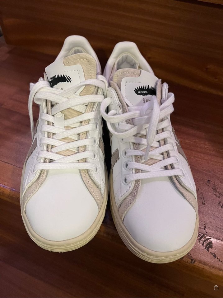Premiata Beyaz Bağcıklı Kadın Spor Ayakkabı - Görsel 3