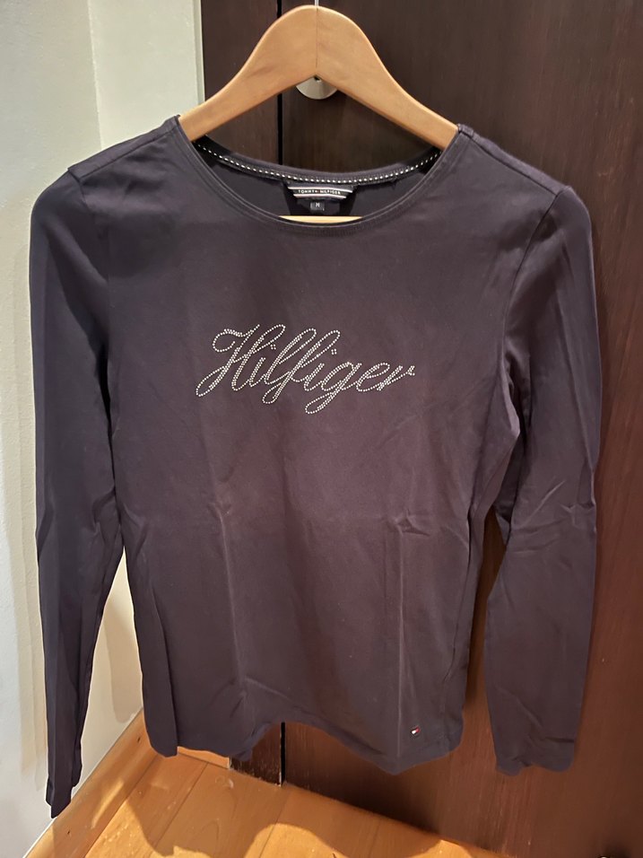 Kadın lacivert Uzun Kollu  Tişört - Görsel 5