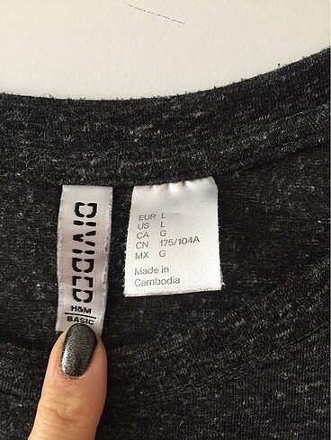 l Beden gri Renk Tshirt