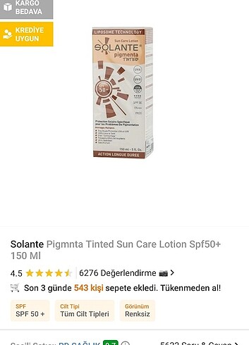 Solenta günes kremi