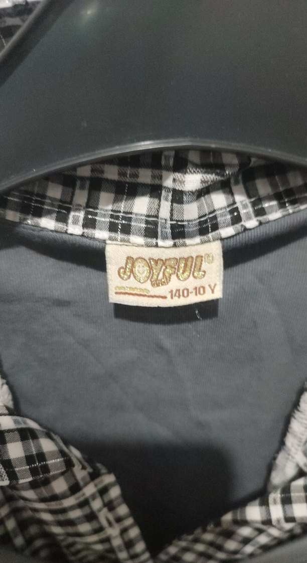 Kız Çocuk Gri Baskılı Kemerli Bluz - Görsel 2