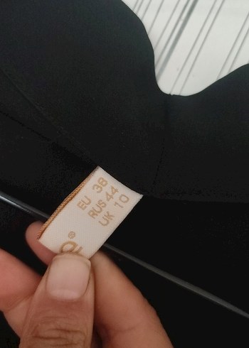 Siyah Uzun Kollu Gevşek Kesim Kadın Elbisesi - Görsel 2