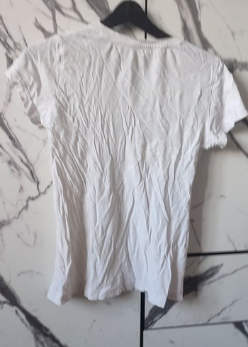 Beyaz Adidas Kız Tişörtü - Görsel 3