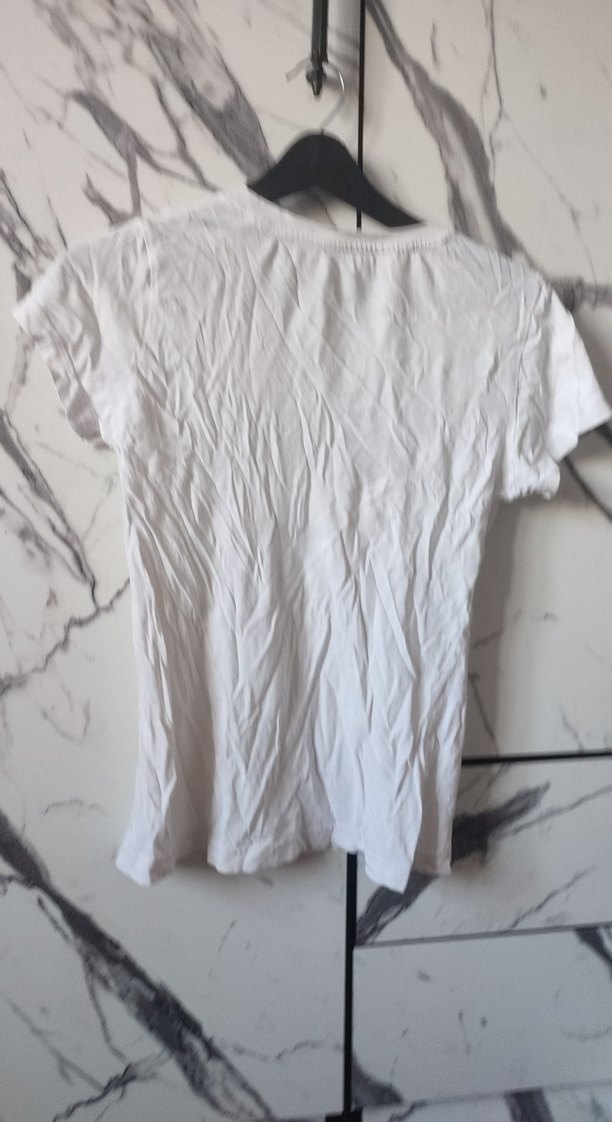 Beyaz Adidas Kız Tişörtü - Görsel 3