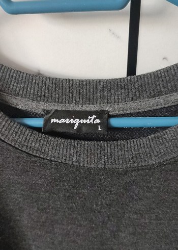 Diğer Gri Kadın Baskılı Uzun Kollu Sweatshirt