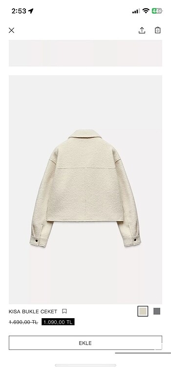 Zara ceket