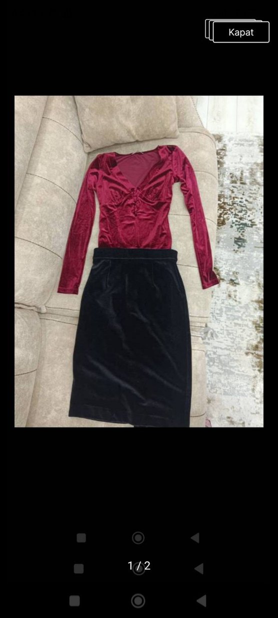 adl kadife üçlü takim - Görsel 2