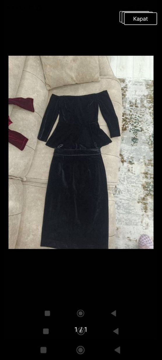 adl kadife üçlü takim - Görsel 3