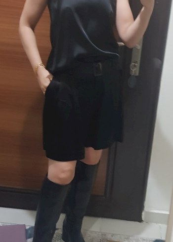 adl night zoom xs saten ceket şort bluz takim - Görsel 2