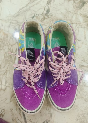 Vans 36,5 numara çok Renkli Bağcıklı Kadın Spor Ayakkabı - Görsel 5