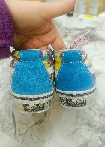 Vans 36,5 numara çok Renkli Bağcıklı Kadın Spor Ayakkabı - Görsel 8