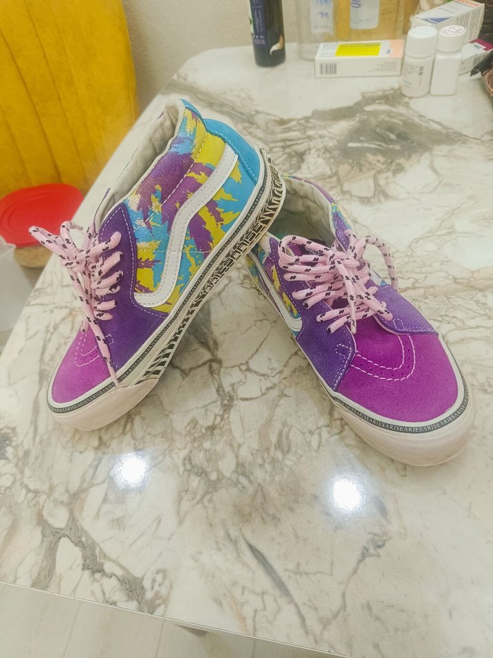 Vans 36,5 numara çok Renkli Bağcıklı Kadın Spor Ayakkabı - Görsel 3