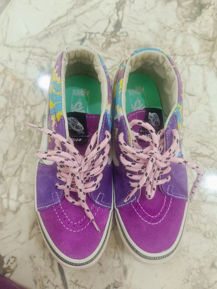 Vans 36,5 numara çok Renkli Bağcıklı Kadın Spor Ayakkabı - Görsel 5