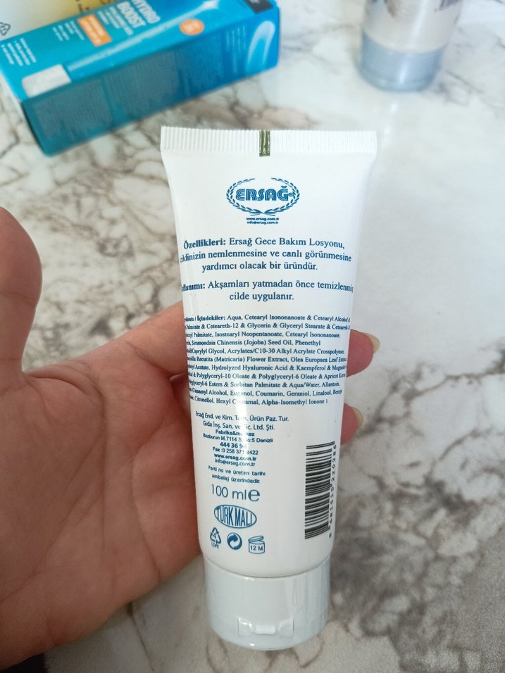 Ersag Gece Bakım Losyonu 100 ml - Görsel 2