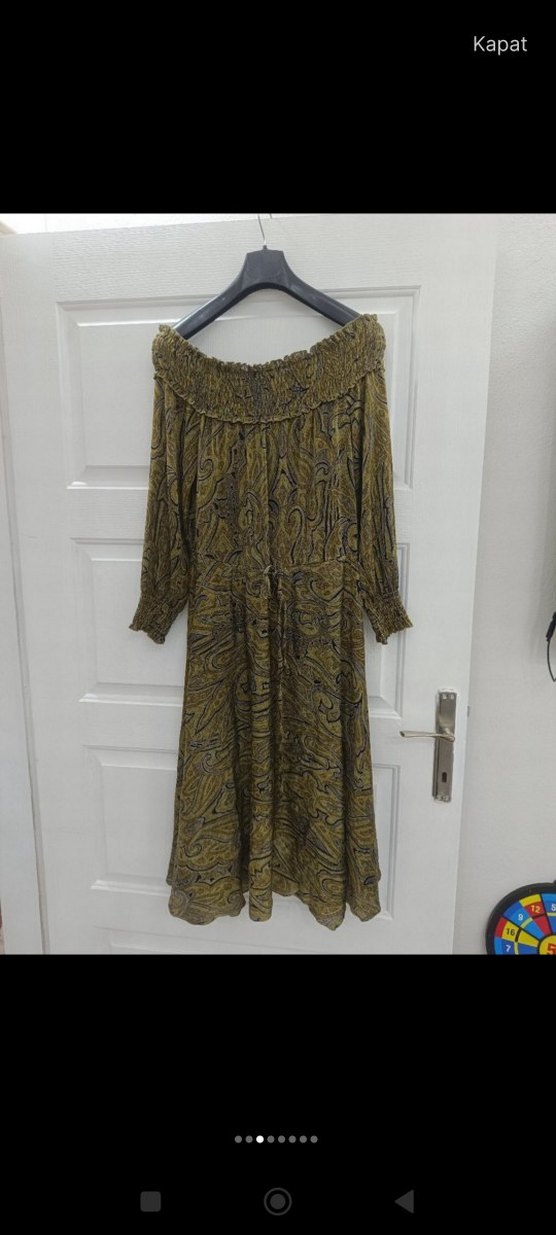 Adl Karmen yaka elbise - Görsel 3