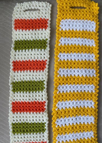 Renkli Örgü Banyo Lifleri - Görsel 2