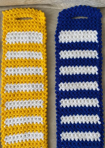 Renkli Örgü Banyo Lifleri - Görsel 3