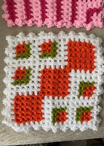 Renkli Örgü Banyo lifleri - Görsel 2